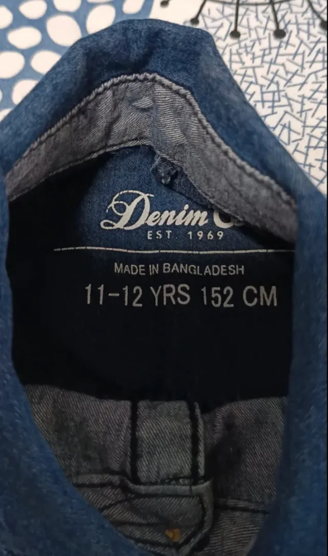 Camisa vaquera niño Talla 11-12