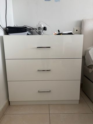 Cómoda blanca 3 cajones