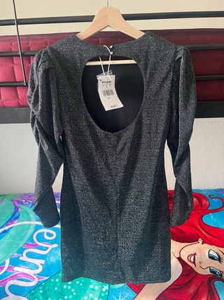 Vestido fiesta brillos GREEN COAST Talla S