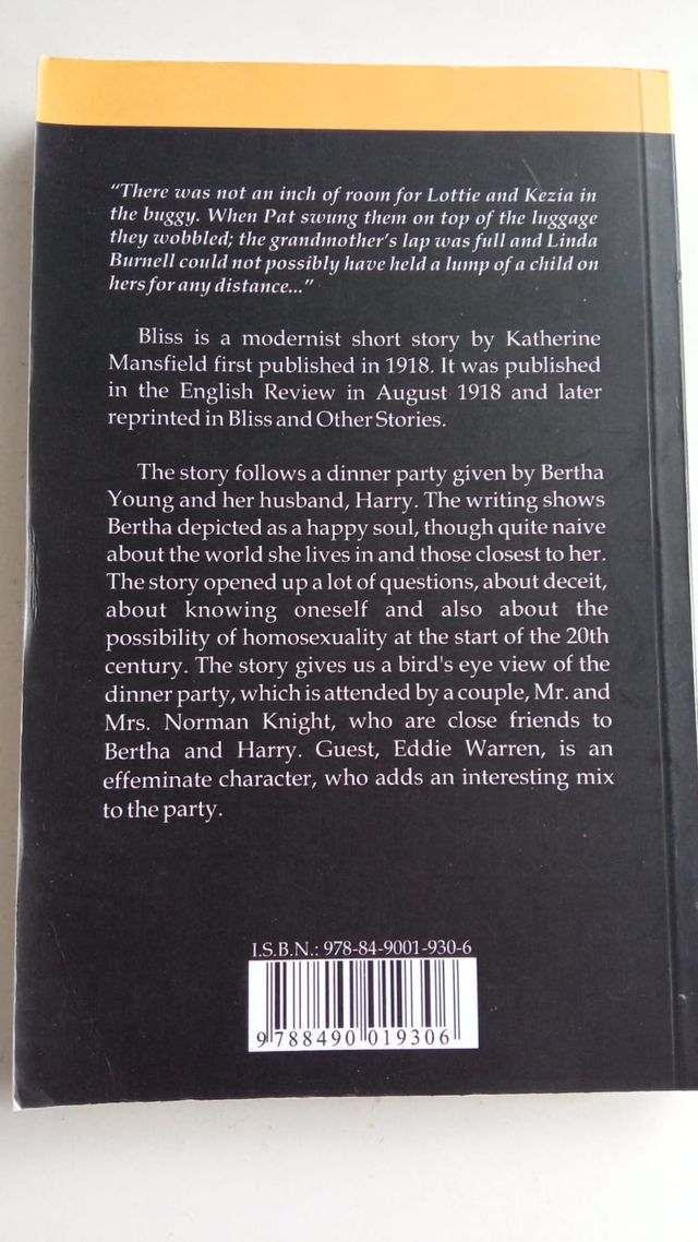 Bliss and other Stories