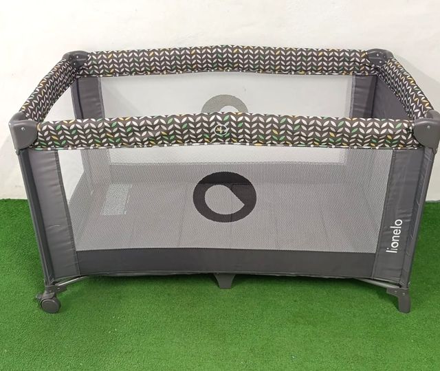 Cuna bebé parque infantil, hasta 15kg, Lionelo