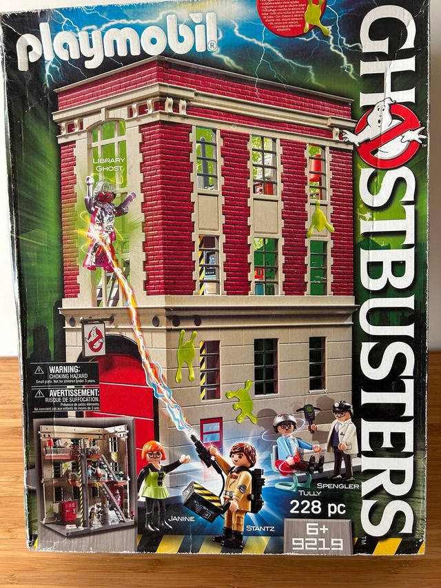 Playmobil Cazafantasmas Estación de Bomberos sin a