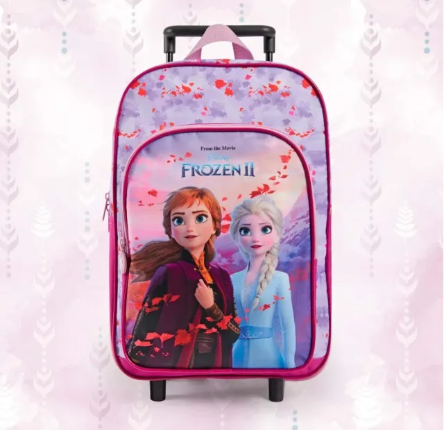 Mochila Perletti Frozen 2 con Ruedas Rosa