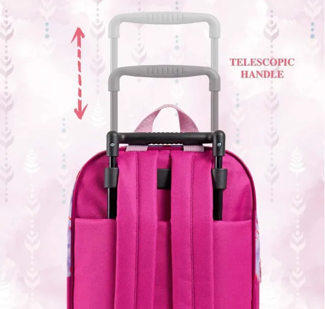 Mochila Perletti Frozen 2 con Ruedas Rosa