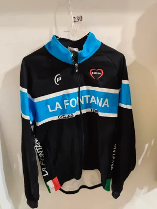 Giacca Ciclismo La Fontana Nera e Blu