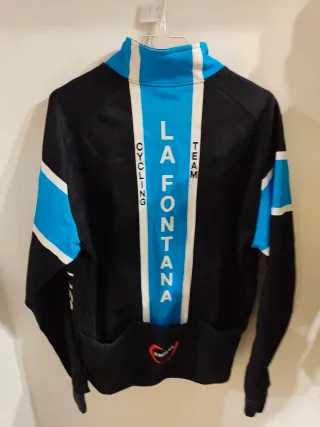 Giacca Ciclismo La Fontana Nera e Blu