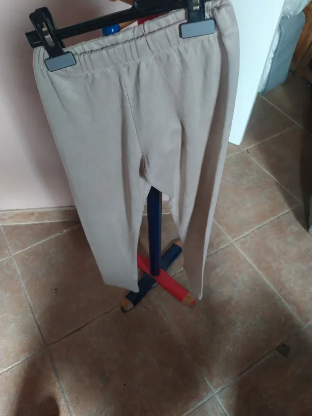 Leggings niña beige