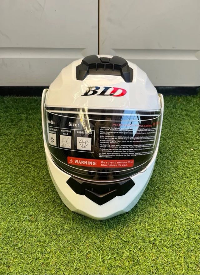 Casco Moto Modular Blanco BLD