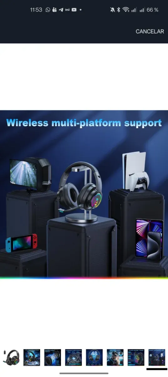 Cascos Gaming Inalámbricos Krysenix