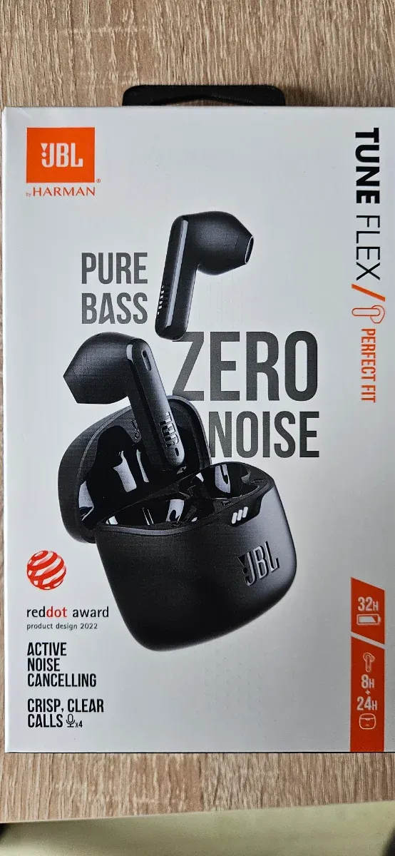 Auriculares JBL Tune Flex Negro