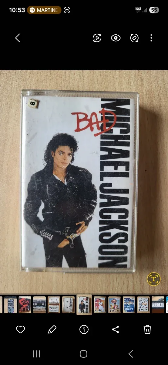 Cassete Michael Jackson Bad