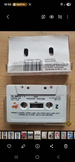 Cassette Michael Jackson Bad