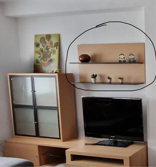 Juego 2 Estanterías Madera