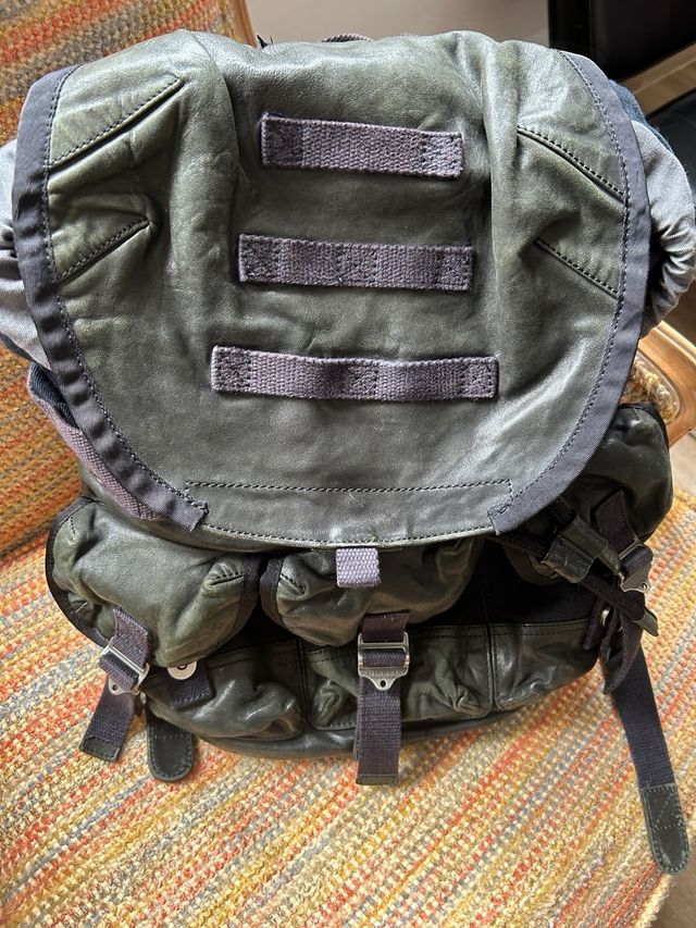Mochila Diesel Cuero Verde