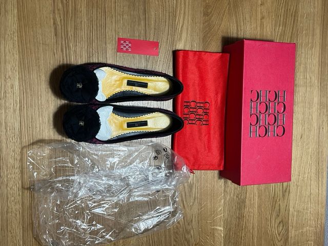 Bailarinas Carolina Herrera Negras y Rosas