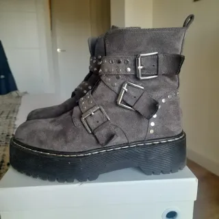 Botines MIM grises talla 37