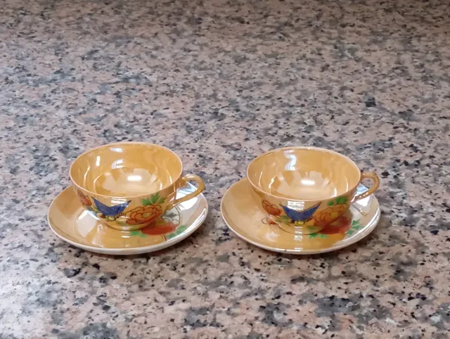 Juego 2 Tazas Japonesas Porcelana