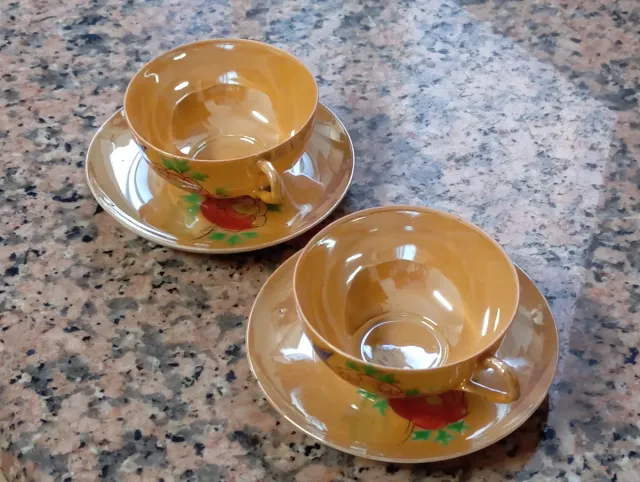 Juego 2 Tazas Japonesas Porcelana