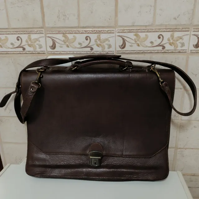 Maletín ejecutivo piel marrón