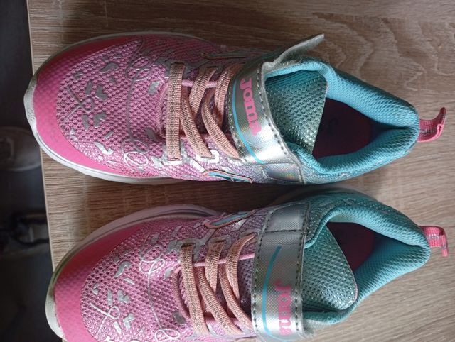 Bambas niña Joma rosas y plateadas