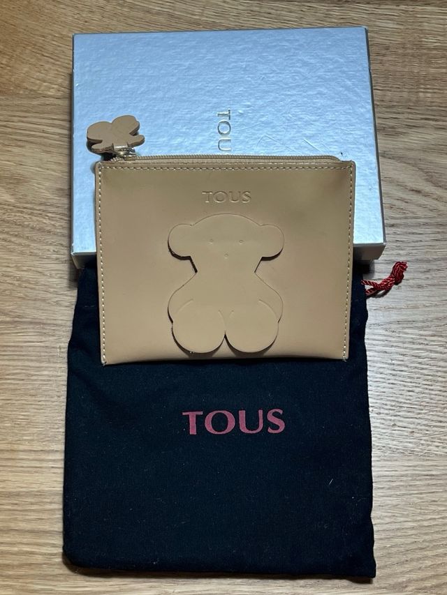 Monedero Tous Piel Beige Oso