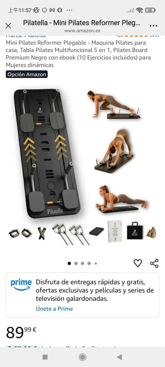 Pilates Reformer Plegable - Máquina Multifuncional