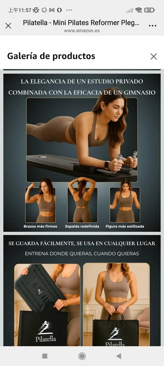 Pilates Reformer Plegable - Máquina Multifuncional