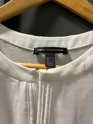 Camiseta Mango Blanca sin Mangas