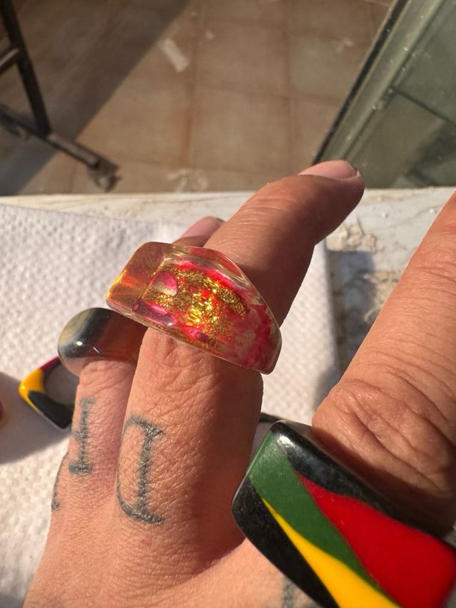 Anillos Plástico del Estilo La Manso de plástico