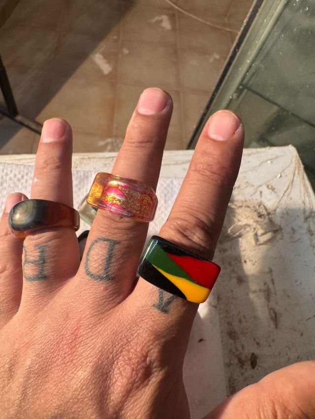 Anillos Plástico del Estilo La Manso de plástico