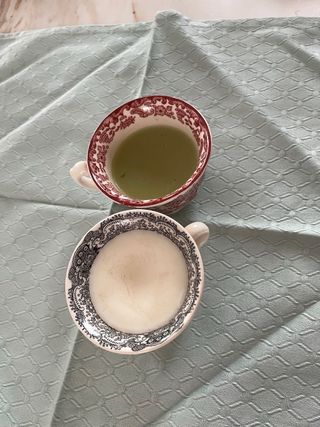 Tazas Cartuja porcelana diseño floral