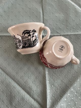 Tazas Cartuja porcelana diseño floral