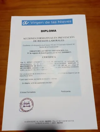 Electricista oficial de 2a