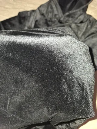 Felpa Made in Italy in velluto nero