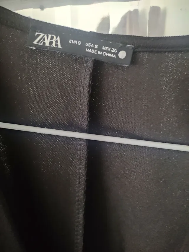 Vestido negro Zara manga japonesa talla S