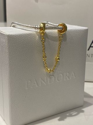 Pandora Catena di Sicurezza con Pietre di zirconia