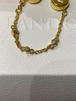 Pandora Catena di Sicurezza con Pietre di zirconia