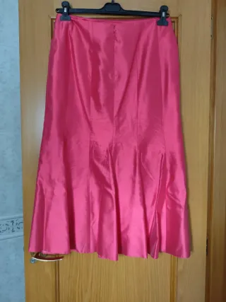 Traje 3 piezas ceremonia rosa estampado