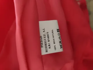 Traje 3 piezas ceremonia rosa estampado