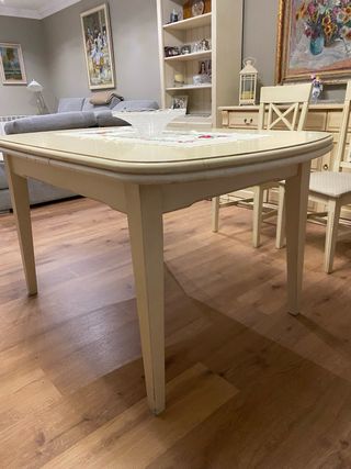 Mesa comedor extensible madera maciza