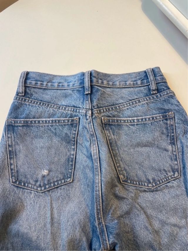 Jeans Zara vita alta gamba dritta