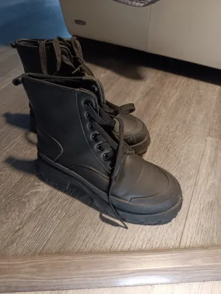 Botines negros plataforma talla 39