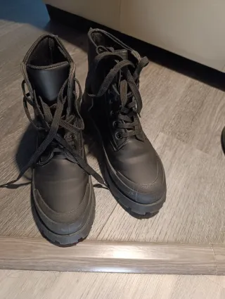 Botines negros plataforma talla 39