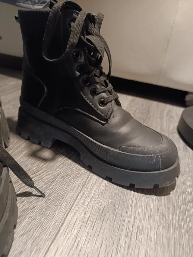 Botines negros plataforma talla 39