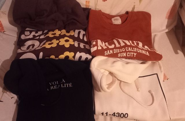 Lote de 4 sudaderas oversize