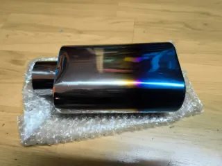 Embellecedor de escape Cola Tubo iridiscente