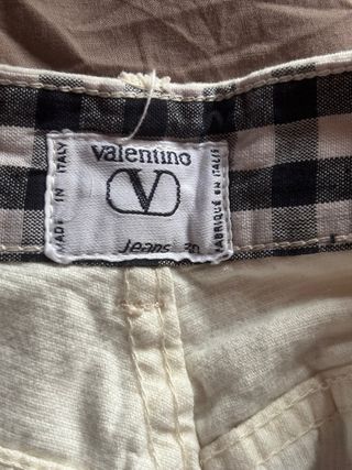 Pantaloni Valentino velluto a coste beige