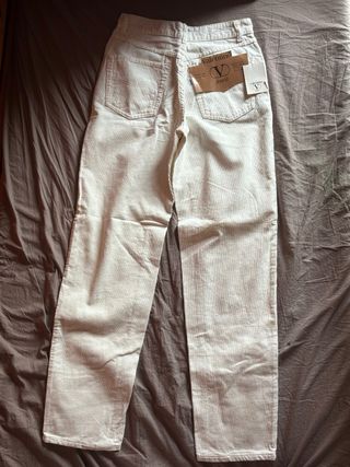 Pantaloni Valentino velluto a coste beige