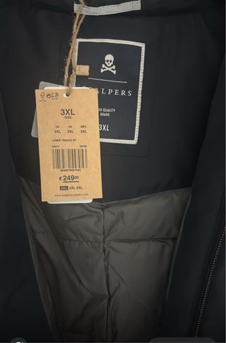 Chaquetón acolchado hombre Scalper negro