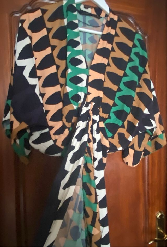 Vestido Zara estampado